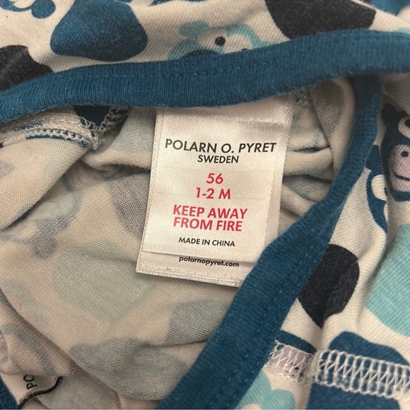 Polarn O. Pyret Sweden Monkey GOTS Wrap Bodysuit - Picture 7 of 8